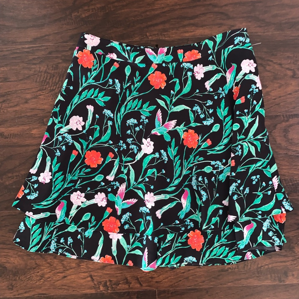 Kate Spade Jardin Floral Ruffle Skirt 14